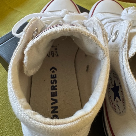Converse White High-Top Sneakers - Picture 7 of 11